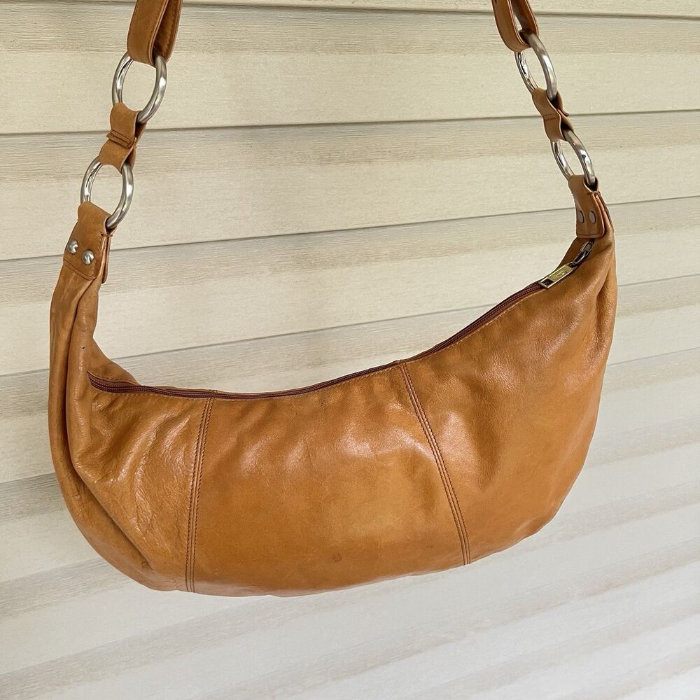 Hobo International Cashew Leather Eclipse Medium Hobo Crescent Bag - Picture 5 of 12